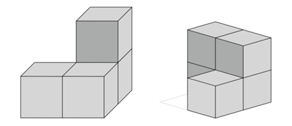 80_22 Geometrie Würfel Bauplan 2x2x2
